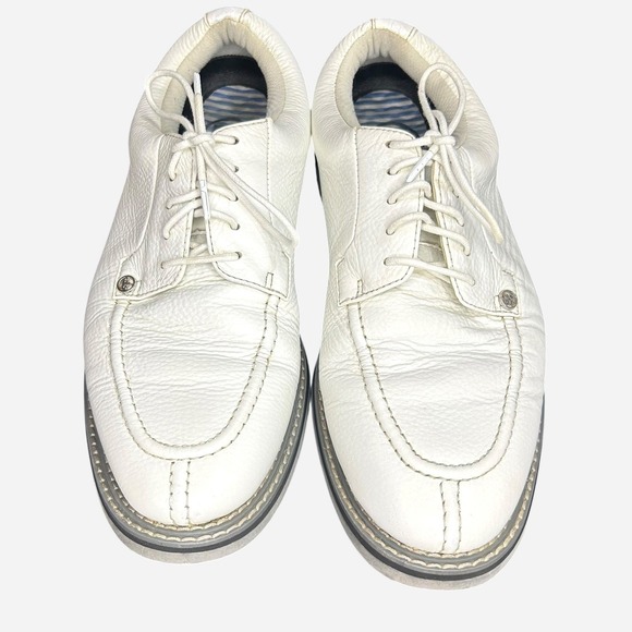 G/FORE Gallivanter Pebble Grain Leather Golf Shoes 10 White Country Club main image 5